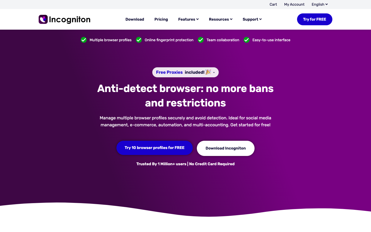 Incogniton website Incogniton website